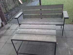 Tuinset steigerhout