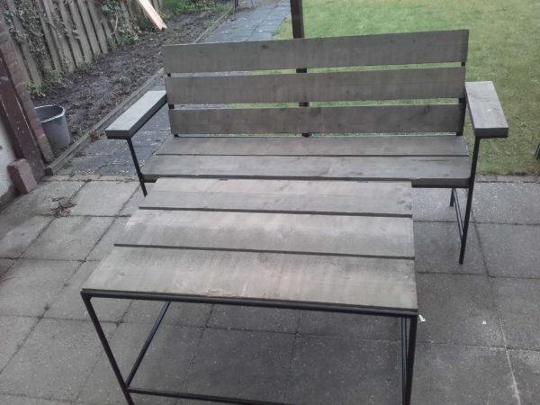Tuinset steigerhout