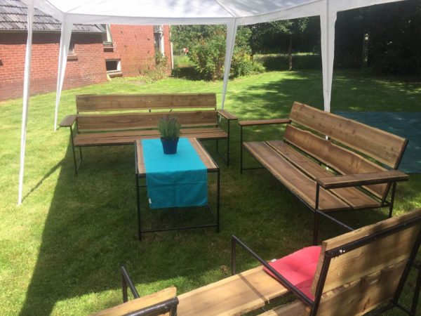 Tuinset schaaldelen